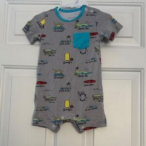 Coco Moon Gray Printed Kids Bodysuit